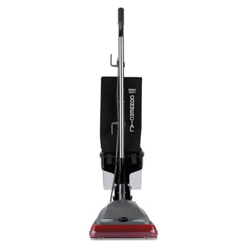 Sanitaire® Tradition Upright Vacuum Sc689a, 12" Cleaning Path, Gray-red-black freeshipping - TVN Wholesale